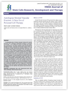 11 SVF overview journ stem cell res and img